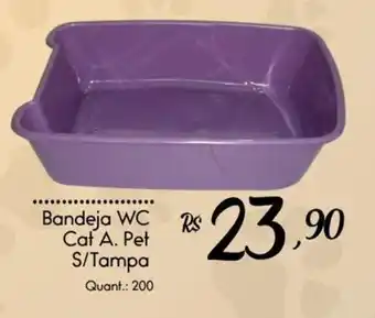 Giassi Supermercados Bandeja WC Cat A. Pet S/Tampa oferta