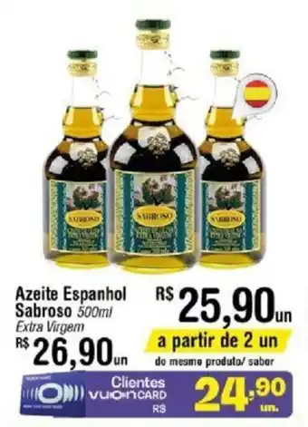 Fort Atacadista Azeite Espanhol Sabroso 500ml Extra Virgem oferta