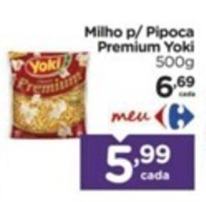 Carrefour Milho p/ Pipoca Premium Yoki 500g oferta