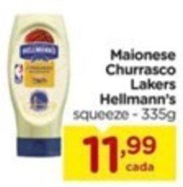 Carrefour Maionese Churrasco Lakers Hellmann's squeeze-335g oferta