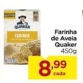 Carrefour Farinha de Aveia Quaker 450g oferta