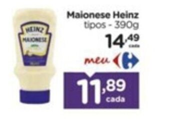 Carrefour Maionese Heinz tipos - 390g oferta