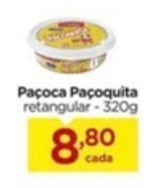 Paçoca Paçoquita retangular - 320g