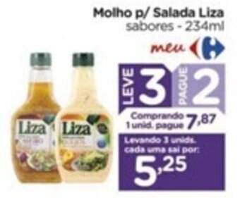 Carrefour Molho p/ Salada Liza sabores-234ml oferta