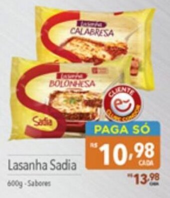 Supermercados Condor Lasanha Sadia 600g-Sabores oferta