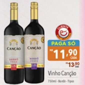 Supermercados Condor Vinho CANÇÃO 750ml oferta