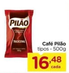 Carrefour Café Pilão tipos - 500g oferta