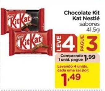 Carrefour Chocolate Kit Kat Nestlé sabores 41.5g oferta