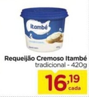 Carrefour Requeijão Cremoso Itambé tradicional - 420g oferta