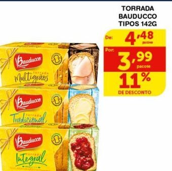 Roldão Torrada bauducco tipos 142g oferta