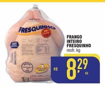 Mercantil Rodrigues Frango inteiro fresquinho resfr. kg oferta