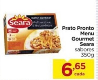 Carrefour Prato Pronto Menu Gourmet Seara sabores 350g oferta