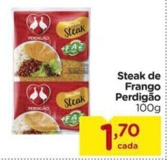Carrefour Steak de Frango Perdigão 100g oferta