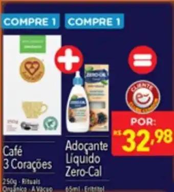 Supermercados Condor Café 3 Corações 250g Rituals Orgánica A Vacuo oferta