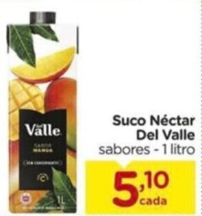 Carrefour Suco Néctar Del Valle sabores - 1 litro oferta