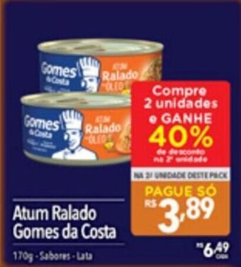 Atum Ralado Gomes da Costa 170g-Sabores-Lata
