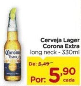 Carrefour Cerveja Lager Corona Extra long neck - 330ml oferta