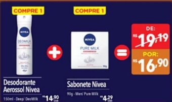 Supermercados Condor Desodorante Aerossol Nivea 150ml-Deep/ DeoMilk oferta
