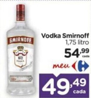 Carrefour Vodka Smirnoff 1,75 litro oferta
