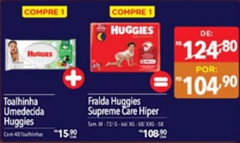 Supermercados Condor Toalhinha Umedecida Huggies oferta