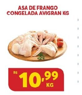 Atacadão Centro Sul Asa de Frango Congelada Avigran 1kg oferta