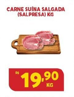 Atacadão Centro Sul Carne Suina Salgada (Salpresa) 1kg oferta