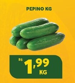 Atacadão Centro Sul Pepino 1kg oferta