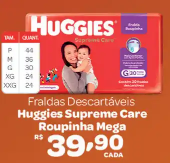 Fort Atacadista Fraldas Descartaveis Huggies Supreme Care Roupinha Mega oferta