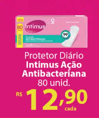 Fort Atacadista Protetor Diario Intimus Acao Antibacteriana 80 unid. oferta