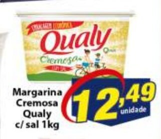 Margarina Cremosa Qualy c/ sal 1kg
