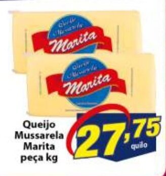 Vencedor Atacadista Queijo Mussarela Marita peca 1kg oferta