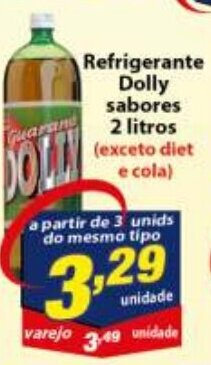 Vencedor Atacadista Refrigerante Dolly sabores 2L oferta