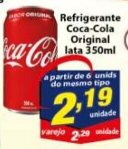 Vencedor Atacadista Refrigerante Coca Cola Original lata 350ml oferta