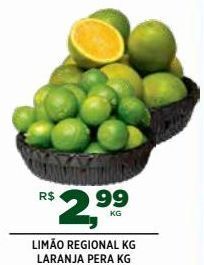 DB Supermercados Limão regional kg, laranja pera kg oferta