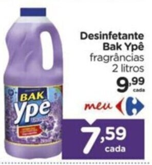 Desinfetante Bak Ypê fragrâncias 2 litros