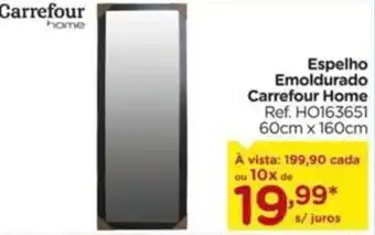 Carrefour Espelho Emoldurado Carrefour Home Ref. HO163651 60cm x 160cm oferta