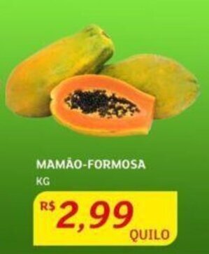 Assaí Atacadista MAMÃO-FORMOSA KG oferta