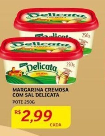 Assaí Atacadista MARGARINA CREMOSA COM SAL DELICATA POTE 250G oferta