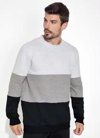 Quatro Estações Moda pop - casaco branco, cinza e preto oferta