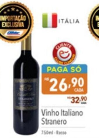 Supermercados Condor Vinho Italiano Stranero 750ml oferta