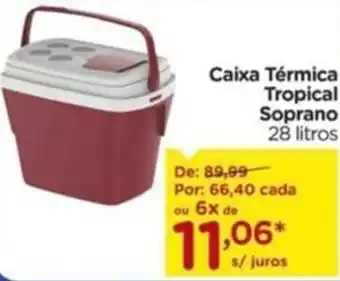 Caixa Térmica Tropical Soprano 28 litros