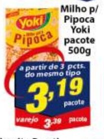 Milho p/ Pipoca Yoki pacote 500g