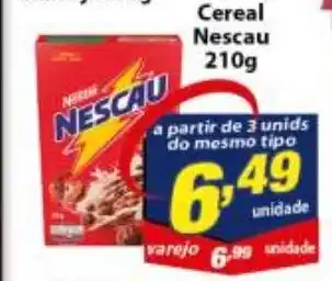 Vencedor Atacadista Cereal Nescau 210g oferta