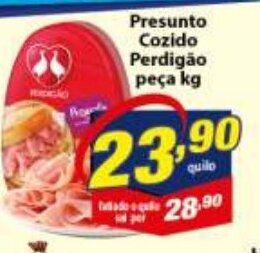 Vencedor Atacadista Presunto Cozido Perdigao peca 1kg oferta
