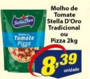 Vencedor Atacadista Molho de Tomate Stella D'Oro Tradicional ou Pizza 2kg oferta