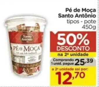 Carrefour Pé de Moça Santo Antônio tipos-pote 450g oferta