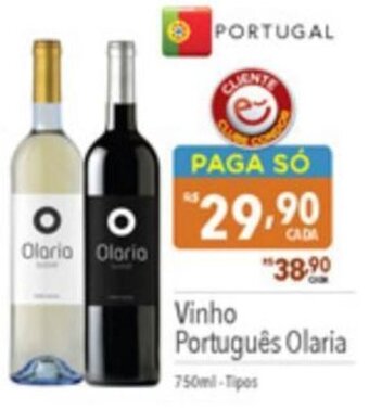 Supermercados Condor Vinho Português Olaria 750ml oferta
