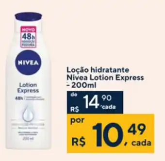 Drogaria Coop Locao Hidratante Nivea Lotion Express 200ml oferta