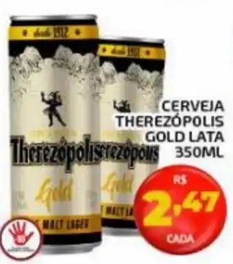 Iquegami Supermercados CERVEJA THEREZÓPOLIS GOLD LATA 350ML oferta