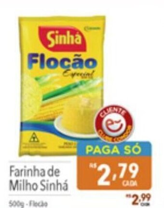 Supermercados Condor Farinha de Milho Sinhá 500g-Flocão oferta
